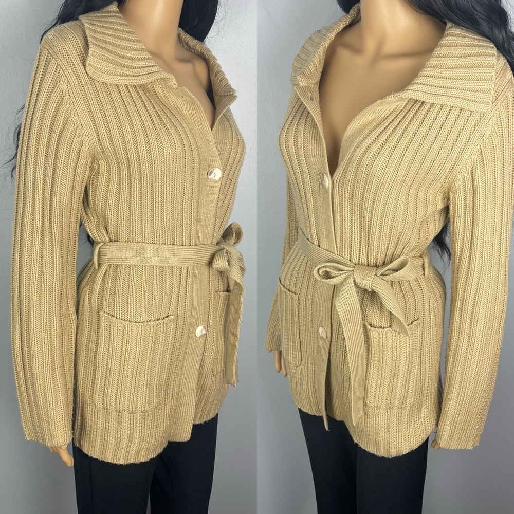 Tan Ribbed Sweater - Picture 2 of 3